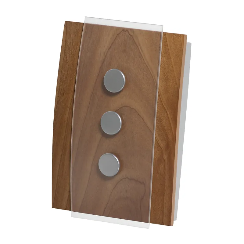 Exclusive Décor Door Chime Battery/Transformer, Wood/Glass