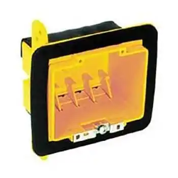 2 Gang Vapor Barrier Box, Yellow Latest