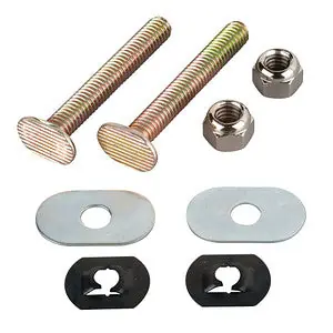 Trusted Brand 5/16"x2-1/4" Toilet Floor Bolt, Stainless Steel