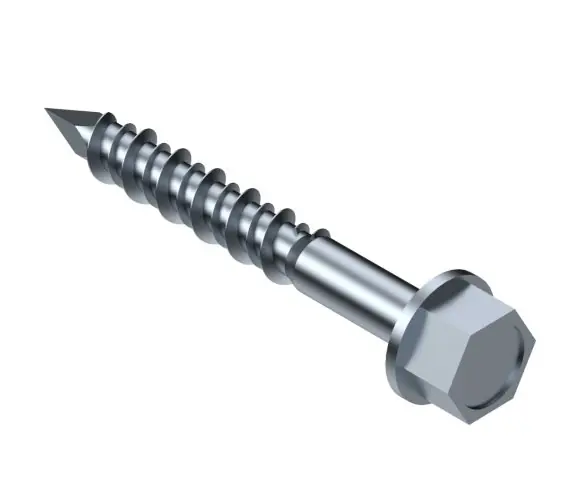 Flange Hex Head Concrete Screws Simpson Strong-Tie Titen HD Indented 5/8 in x 6-1/2 in Carbon Steel Zinc Clear Fresh Stock