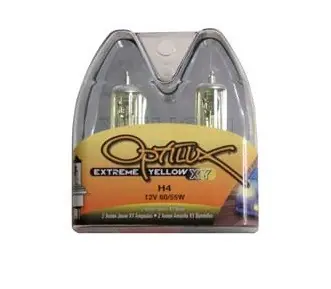 Genuine Hella T4.625 Optilux Extreme Xenon Yellow XY Bulb 12V 60/55W - P43t Base - Pair - H71070682