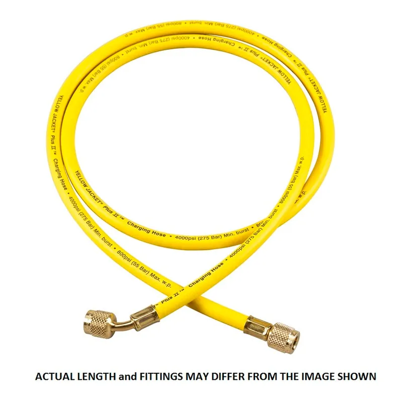 Cheap Yellow Jacket R410A-36 Japan Plus II Yellow Hose 36 in. with 5/16 in. Female Flare and 5/16 in. Female Flare Angled - 21503