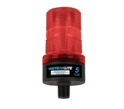 Meteorlite ML5 LED Series Red Strobe Light 12-80VDC - 1/2 in. Pipe Mount - SY361005P-R-LED by Superior Signal Get Yours