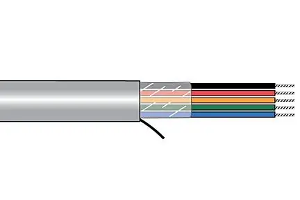 Alpha Xtra-Guard®1 Unshielded Multiconductor Cable - 24 AWG 3 Conductor - Slate - 300V - 100 ft -100 FT Popular